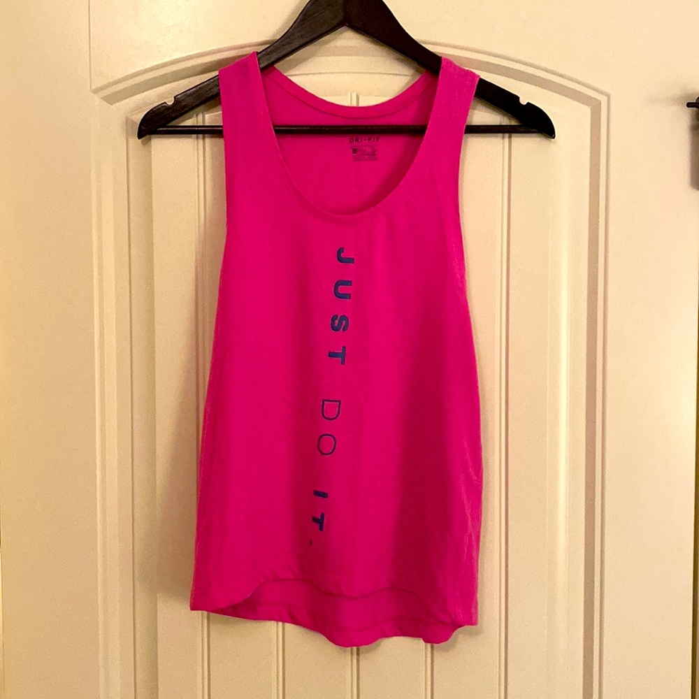 Pink Nike workout tank